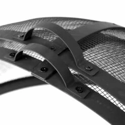 Sunnydaze 22 Inch Round Black Heavy-Duty Steel Mesh Easy Opening Fire Pit Spark Screen -Fire Pit Shop sunnydaze 22 inch round black heavy duty steel mesh easy opening fire pit spark screen 11