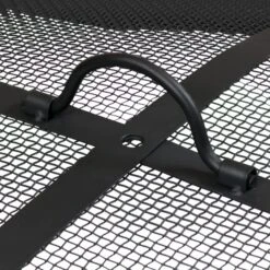 Sunnydaze 22 Inch Round Black Heavy-Duty Steel Mesh Fire Pit Spark Screen 7 Sunnydaze 22 Inch Round Black Heavy-Duty Steel Mesh Fire Pit Spark Screen -Fire Pit Shop sunnydaze 22 inch round black heavy duty steel mesh fire pit spark screen 10