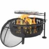 Sunnydaze 30 Inch Black Steel All Star Portable Outdoor Wood Burning Fire Bowl -Fire Pit Shop sunnydaze 30 inch black steel all star portable outdoor wood burning fire bowl 6