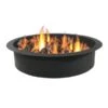 Sunnydaze 30 Inch Round Black Steel Portable Outdoor Wood Burning Fire Pit Liner Ring -Fire Pit Shop sunnydaze 30 inch round black steel portable outdoor wood burning fire pit liner ring 6