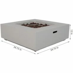 Sunnydaze 35 Inch Contempo Propane Fire Pit - Manual Ignition -Fire Pit Shop sunnydaze 35 inch contempo propane fire pit manual ignition 57