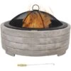 Sunnydaze 35 Inch GFRC Faux Stone Outdoor Wood Burning Fire Pit 1 Sunnydaze 35 Inch GFRC Faux Stone Outdoor Wood Burning Fire Pit -Fire Pit Shop sunnydaze 35 inch gfrc faux stone outdoor wood burning fire pit 7