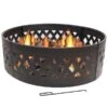 Sunnydaze 36 Inch Black Steel Crossweave Cutout Portable Outdoor Wood Burning Fire Pit Ring 1 Sunnydaze 36 Inch Black Steel Crossweave Cutout Portable Outdoor Wood Burning Fire Pit Ring -Fire Pit Shop sunnydaze 36 inch black steel crossweave cutout portable outdoor wood burning fire pit ring 7