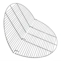 Sunnydaze 36 Inch Round Chrome-Plated Steel Foldable Outdoor Fire Pit Grill Grate