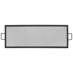 Sunnydaze 36 X 15 Inch Rectangle Heavy-Duty Steel X-Marks Fire Pit Grill Grate