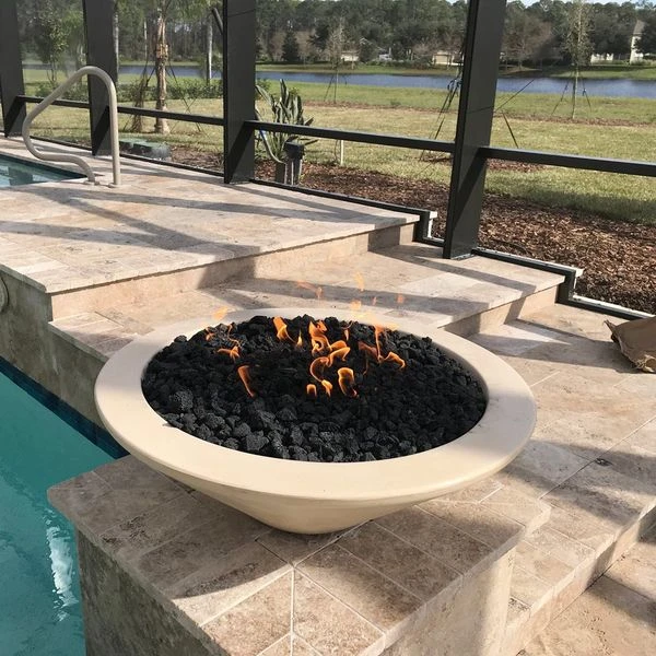 The Outdoor Plus 24 Inch Cazo GFRC Gas Fire Bowl 5 The Outdoor Plus 24 Inch Cazo GFRC Gas Fire Bowl - Image 3