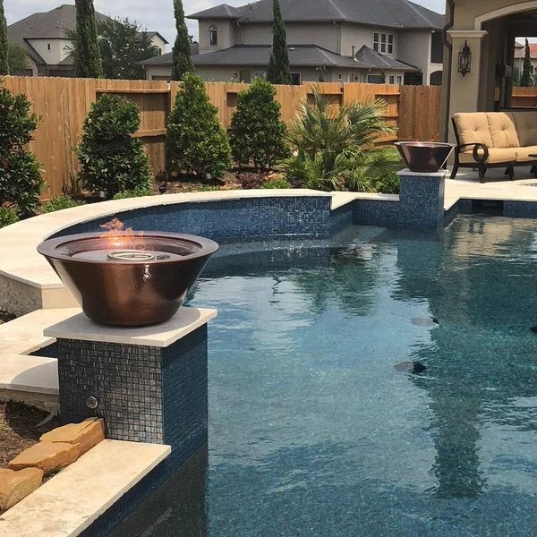 The Outdoor Plus 24 Inch Cazo GFRC Gas Fire Bowl 6 The Outdoor Plus 24 Inch Cazo GFRC Gas Fire Bowl - Image 4