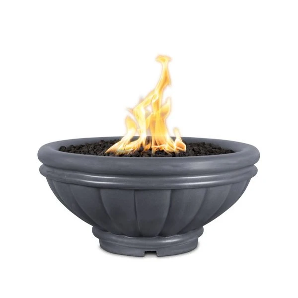 The Outdoor Plus 24 Inch Roma GFRC Concrete Gas Fire Bowl