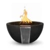 The Outdoor Plus 38 Inch Luna GFRC Gas Fire And Water Bowl -Fire Pit Shop the outdoor plus 38 inch luna gfrc gas fire and water bowl 52