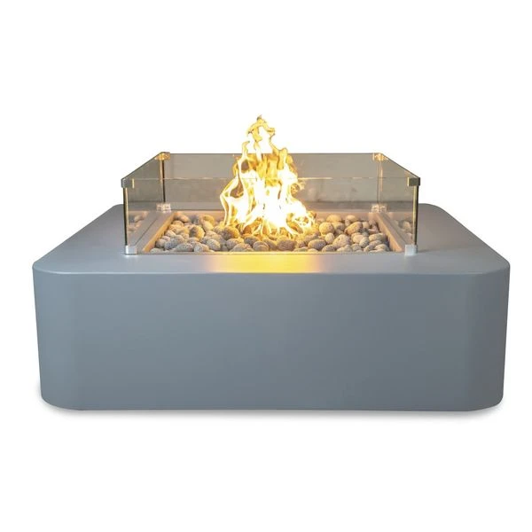 The Outdoor Plus 48 Inch Bayside Powder Coat Steel Gas Fire Pit 3 The Outdoor Plus 48 Inch Bayside Powder Coat Steel Gas Fire Pit