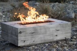 The Outdoor Plus 48 Inch Coronado Wood Grain Gas Fire Pit -Fire Pit Shop the outdoor plus 48 inch coronado wood grain gas fire pit 70