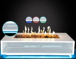 The Outdoor Plus 96 Inch Manila LED Powder Coat Steel Gas Fire Pit -Fire Pit Shop the outdoor plus 96 inch manila led powder coat steel gas fire pit 13