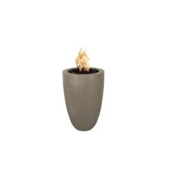 The Outdoor Plus Castillo Concrete Fire Pillar - Access Door - Flame Sense System