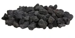 TrueFlame Black Lava Rock Fire Pit Media