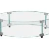 TrueFlame Round Tempered Glass Fire Pit Windshield Kit -Fire Pit Shop trueflame round tempered glass fire pit windshield kit 36
