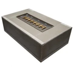 Warming Trends 60' X 36' Crossfire Rectangular Tree Style Brass Burner Ready-To-Finish Kit